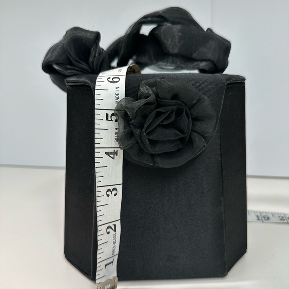 Vintage Clutch Mini Bag Black Wedding Prom evening purse Y2K - Picture 6 of 9